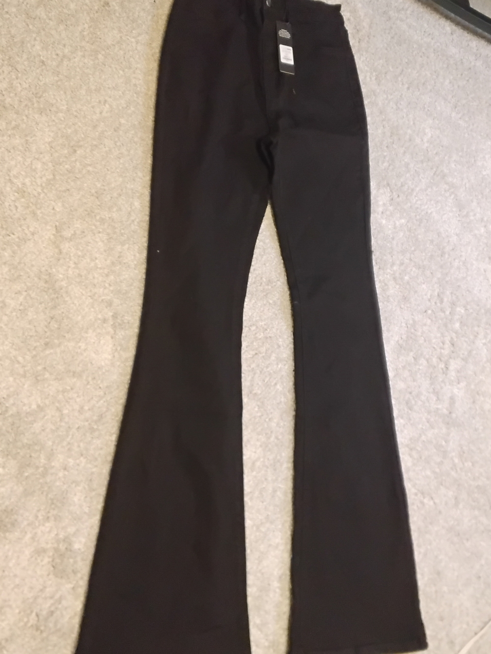 Fashion Nova Black High-Waist Flare Jeans